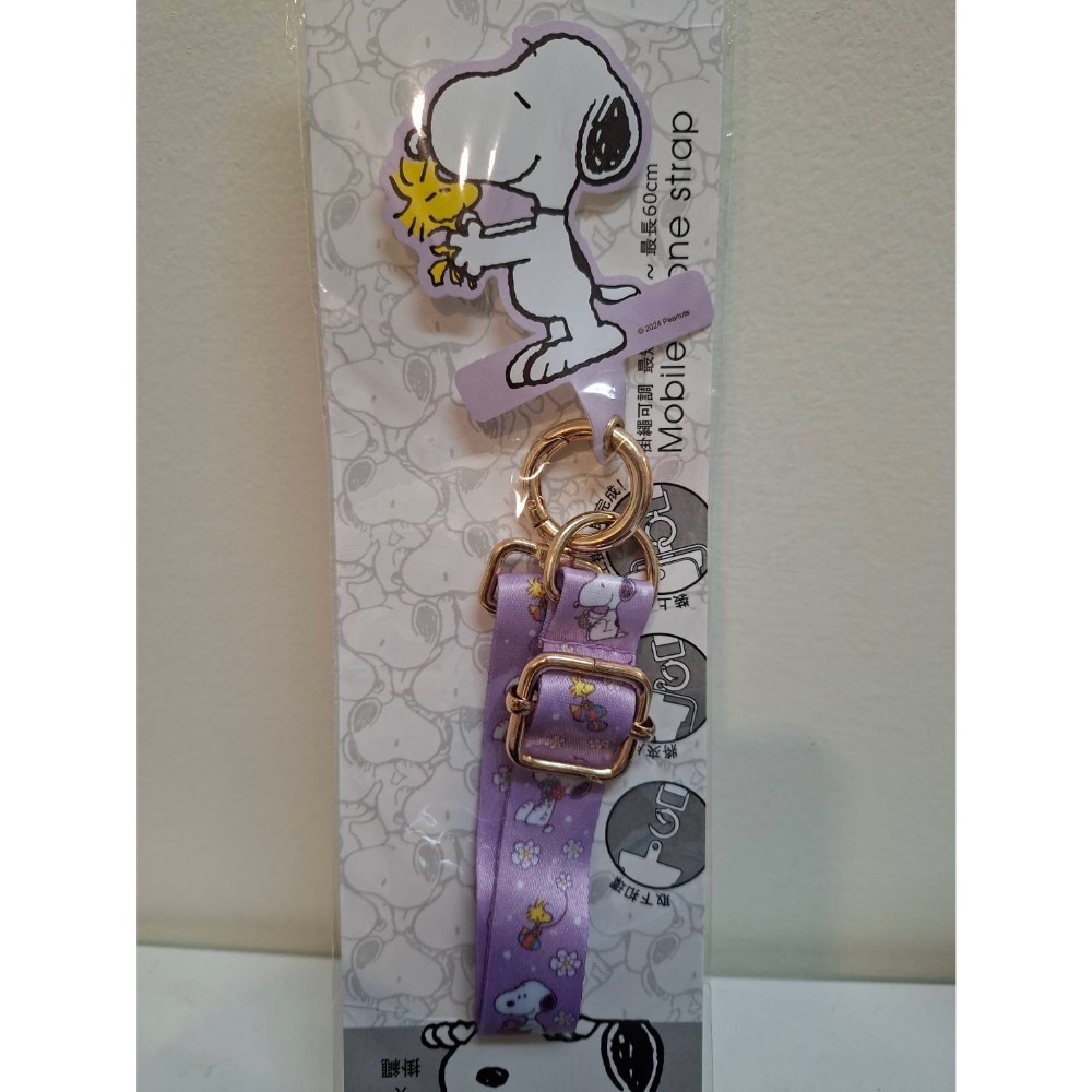 史努比多功能手機夾片掛繩組-規格圖1
