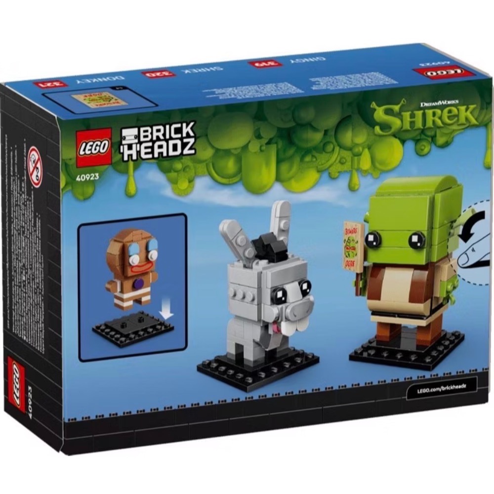 ❗️超人強❗️樂高LEGO 40923 史瑞克、驢子和小薑薑玩偶-細節圖2