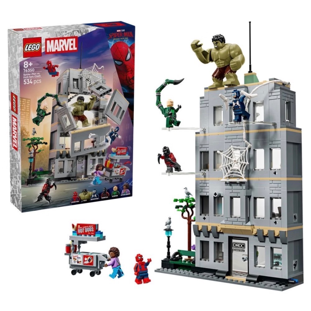 ❗️超人強❗️樂高LEGO 76350 蜘蛛人和綠巨人浩克的精采激戰 超級英雄系列-細節圖2