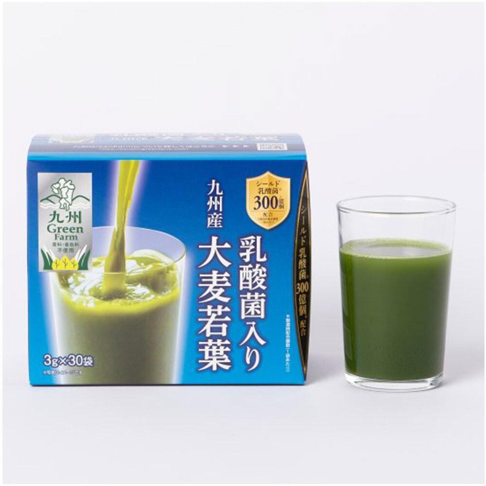 日本 九州產 乳酸菌大麥若葉 3gx30袋入 日本青汁 4529052003914 日本代購-細節圖3