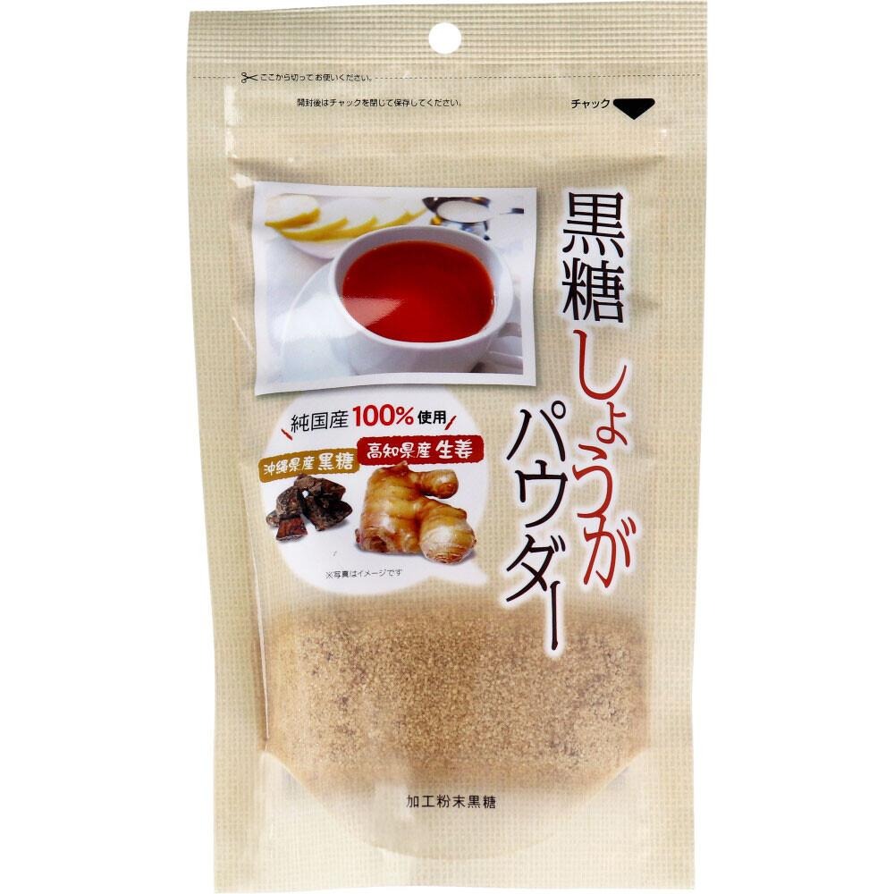 日本 黑糖薑茶 薑茶粉 純日本食材 薑茶 黑糖 沖泡 熱飲 4946763063899 (日本代購)-細節圖2