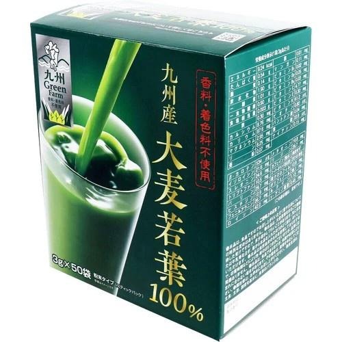 日本 九州産大麥若葉100％青汁 3g×50袋入 4529052003600 日本代購-細節圖2