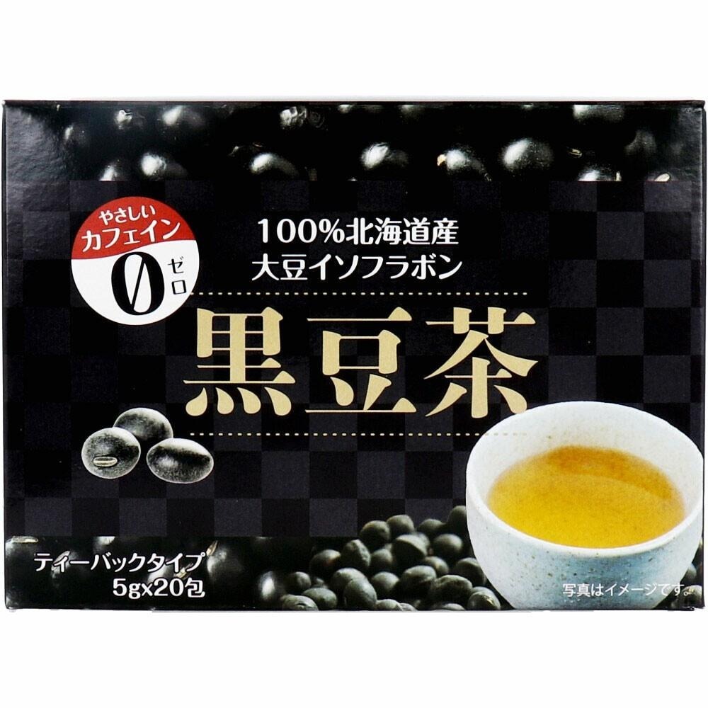 日本 100%北海道大豆異黃酮黑豆茶 5g x 20包 日本黑豆茶 4560256052223 日本代購-細節圖2