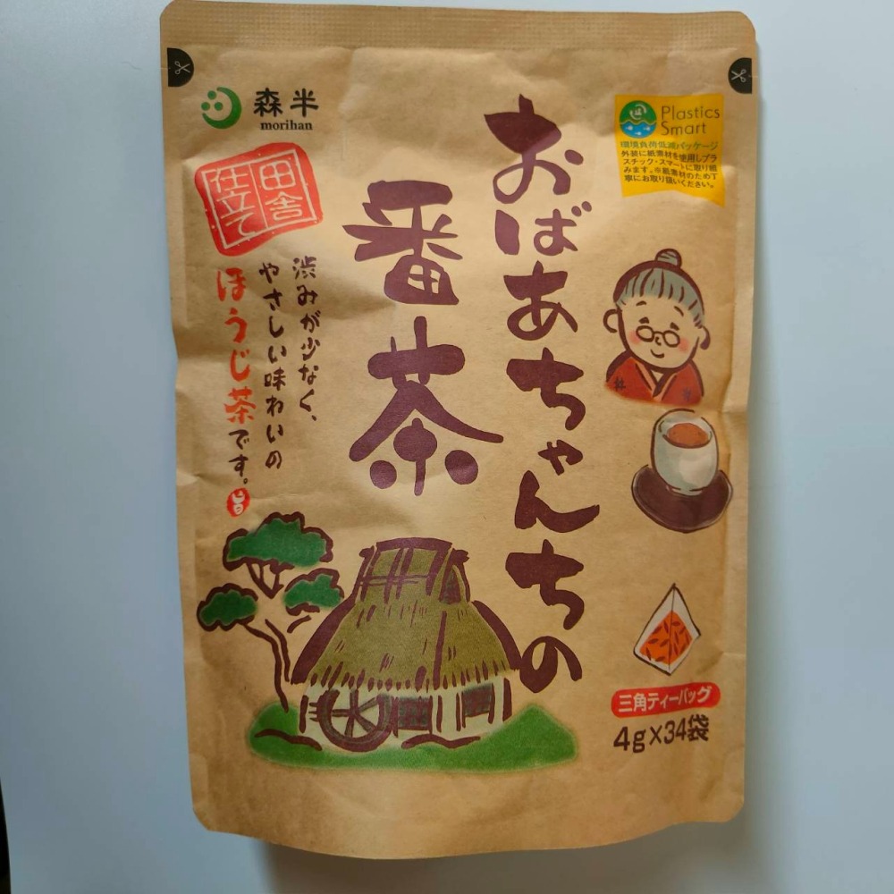 日本 森半 老奶奶番茶 4g x 34袋 焙茶 日式綠茶 日本代購-細節圖4