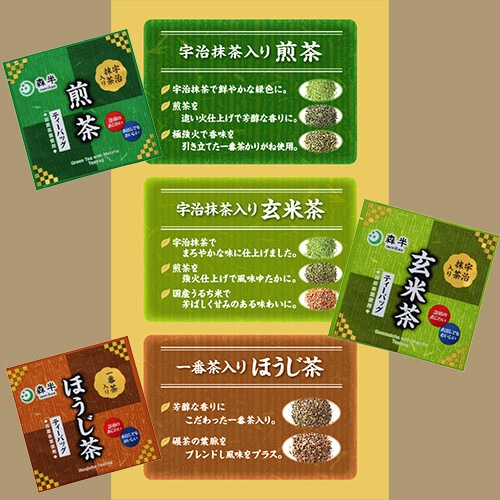 日本 森半 日式綜合茶包組 36包 綠茶 焙茶 玄米茶 日本代購-細節圖5