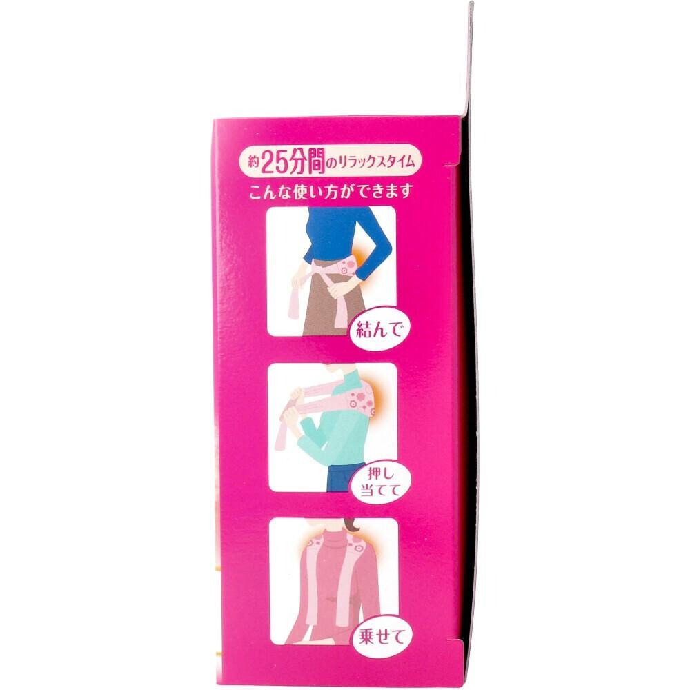 日本 小林製藥 紅豆之力 天然蒸氣熱敷帶 萬用長帶型 可重複使用250次 腰部 肩頸 背部適用 舒緩放鬆-細節圖4