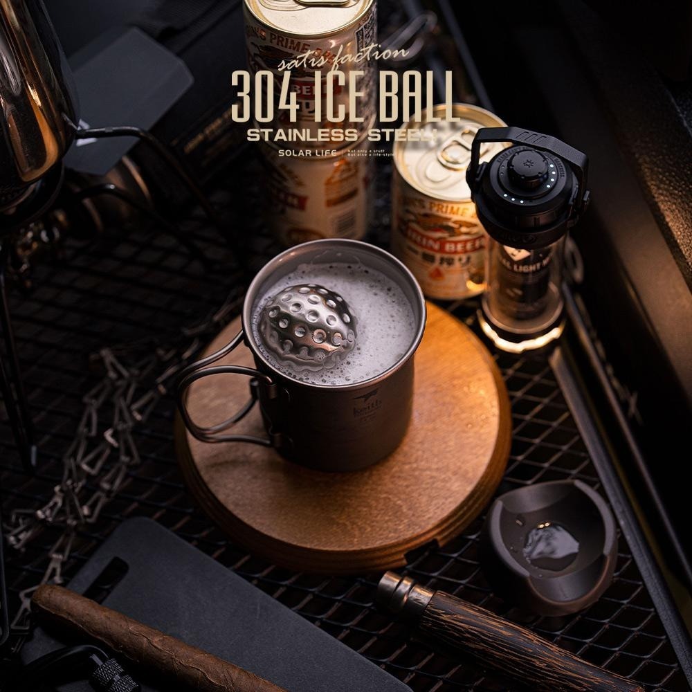 索樂生活 Solarlife 304不鏽鋼冰球/高爾夫球造型冰球 環保冰塊 不銹鋼冰球 威士忌冰塊 冰磚冰石 製冰盒-細節圖6