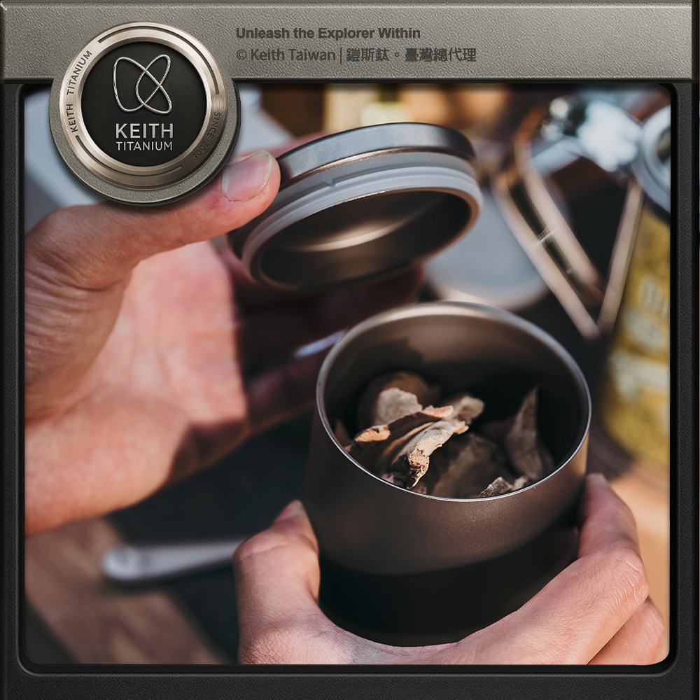 Keith 鎧斯鈦銀河雙層保溫杯 220ml / Ti3311.純鈦水杯 鈦咖啡杯 隔熱鈦杯 雙層露營杯 保溫馬克杯-細節圖6
