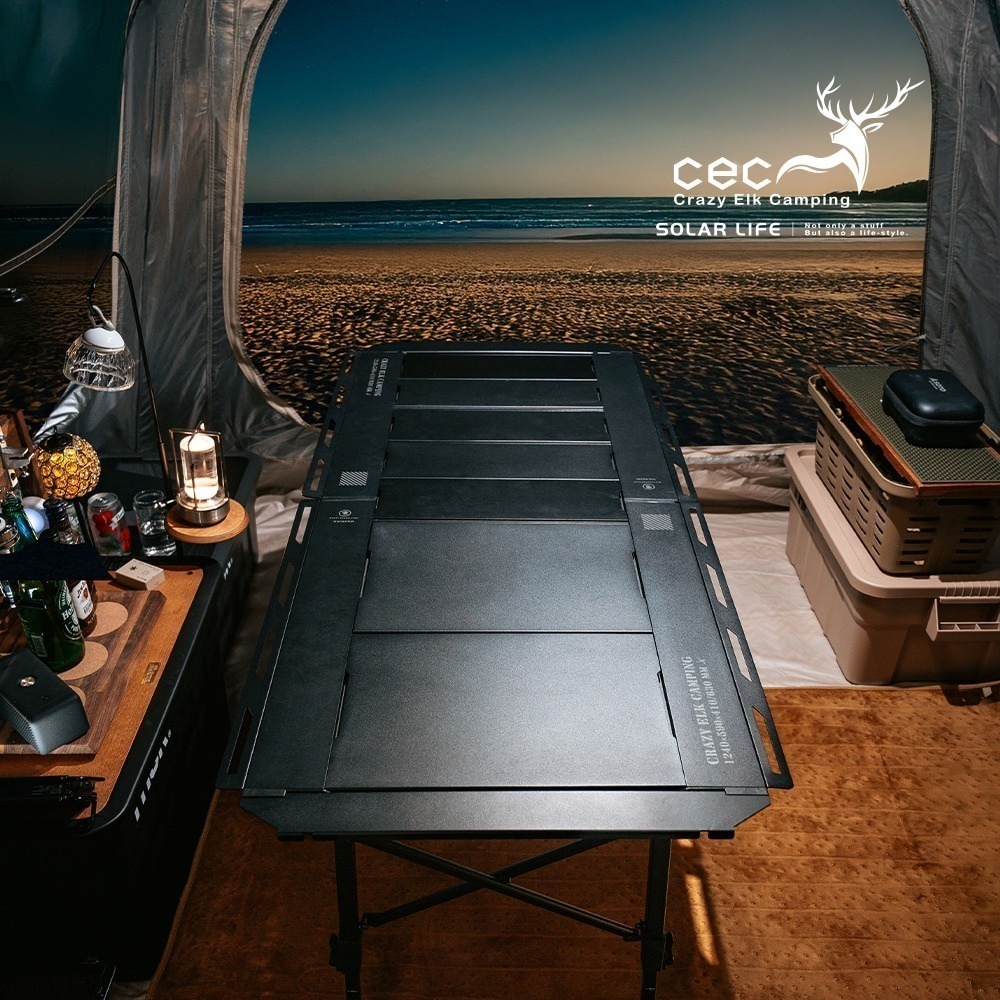 CEC風麋露 變形金剛系列 4.5單位桌.IGT系統桌 露營川桌 戶外井桌 鋁合金戰術桌 折疊蛋捲桌-細節圖3