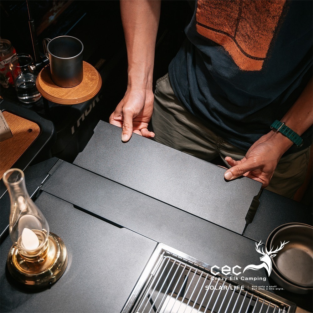 CEC風麋露 變形金剛系列 4.5單位桌.IGT系統桌 露營川桌 戶外井桌 鋁合金戰術桌 折疊蛋捲桌-細節圖7