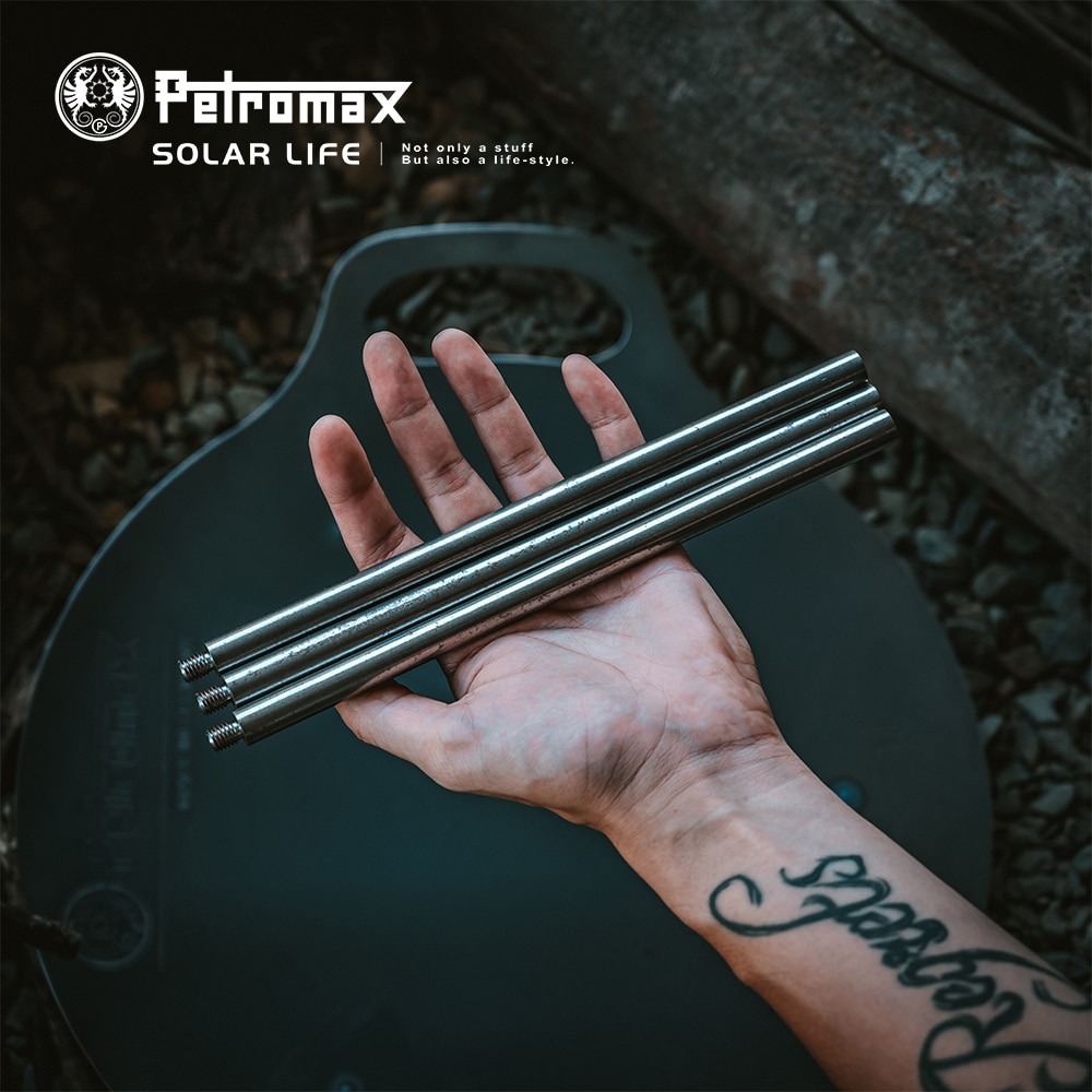 Petromax 鍛鐵燒烤盤延伸腳/3入 23 cm fs-leg.鍛鐵烤盤腳柱 燒烤盤腳 烤盤增高神器-細節圖2