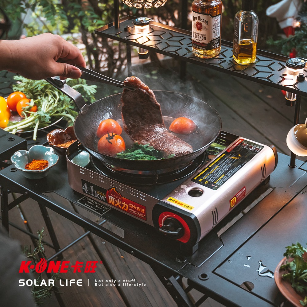 K-ONE卡旺 4.1kw 攜帶式卡式爐 A023(K).瓦斯卡式爐 4.1KW瓦斯爐 防風單口爐 露營燒烤爐 休閒爐-細節圖6