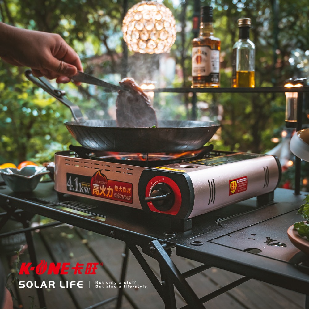 K-ONE卡旺 4.1kw 攜帶式卡式爐 A023(K).瓦斯卡式爐 4.1KW瓦斯爐 防風單口爐 露營燒烤爐 休閒爐-細節圖9