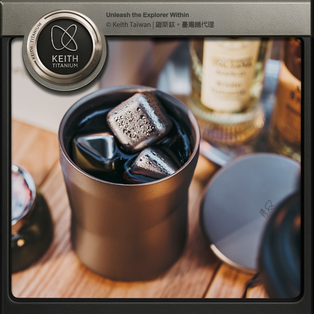 Keith 鎧斯鈦銀河雙層保溫杯 220ml / Ti3312.純鈦水杯 鈦咖啡杯 隔熱鈦杯 雙層露營杯 保溫馬克杯-細節圖5