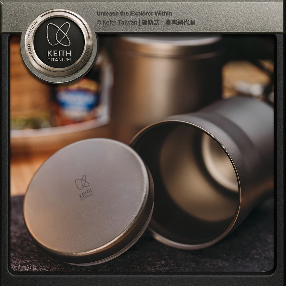 Keith 鎧斯鈦銀河雙層保溫杯 220ml / Ti3312.純鈦水杯 鈦咖啡杯 隔熱鈦杯 雙層露營杯 保溫馬克杯-細節圖8