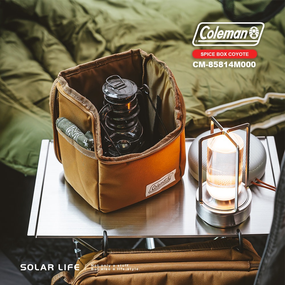 Coleman 料理調味盒 土狼棕 / CM-85814.餐具收納包 廚具置物袋 露營裝備袋 調味罐工具袋 戶外裝備掛袋-細節圖4