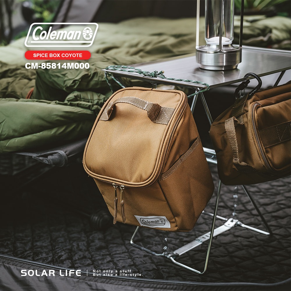 Coleman 料理調味盒 土狼棕 / CM-85814.餐具收納包 廚具置物袋 露營裝備袋 調味罐工具袋 戶外裝備掛袋-細節圖5