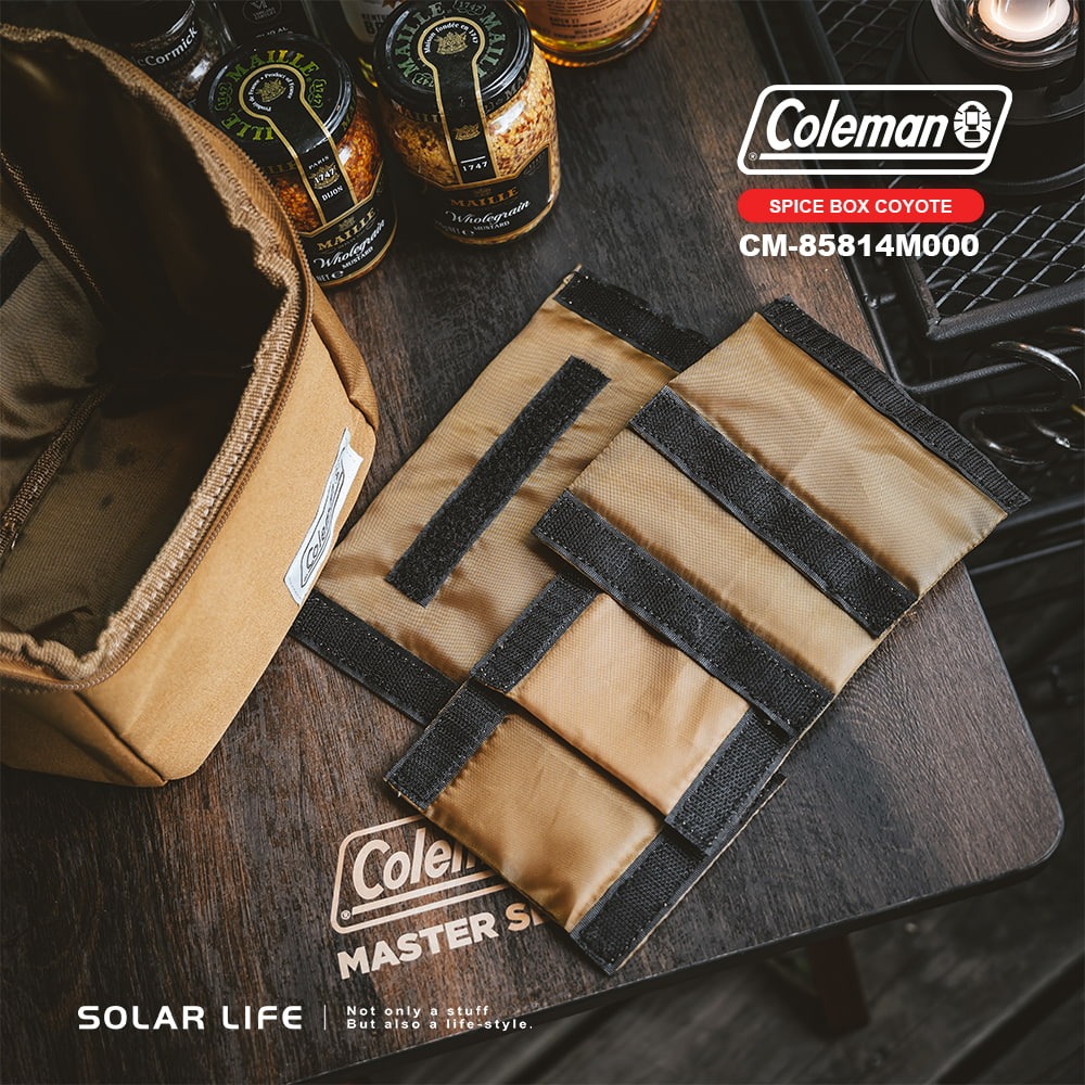 Coleman 料理調味盒 土狼棕 / CM-85814.餐具收納包 廚具置物袋 露營裝備袋 調味罐工具袋 戶外裝備掛袋-細節圖8