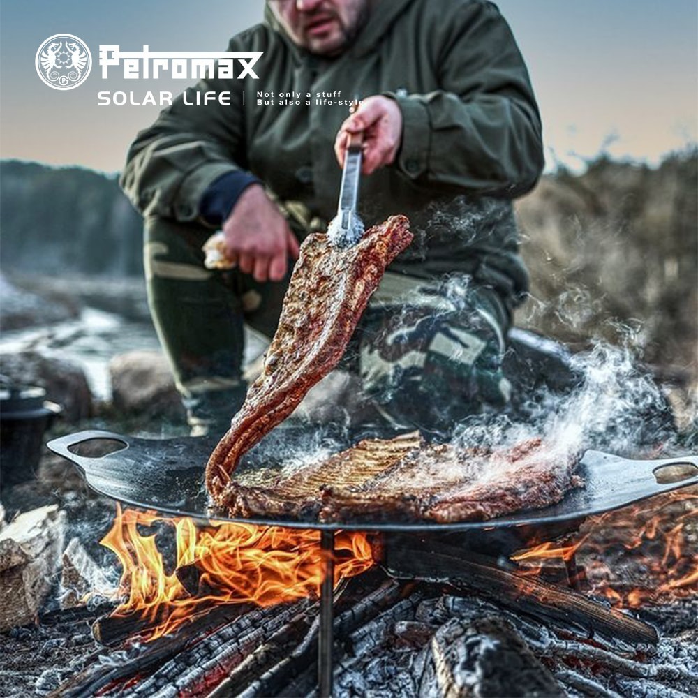 Petromax 鍛鐵燒烤盤 38/48/56cm Griddle and Firebowl.雙耳燒烤盤-細節圖2