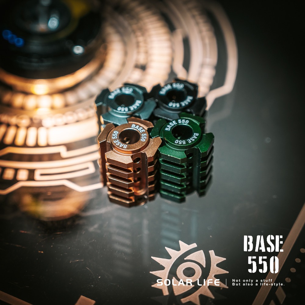 BASE 550 Rail Bead / 戰術魚骨刀墜.鑰匙掛墜 背包吊飾 EDC掛扣 刀具吊墜 金屬墜飾-細節圖7