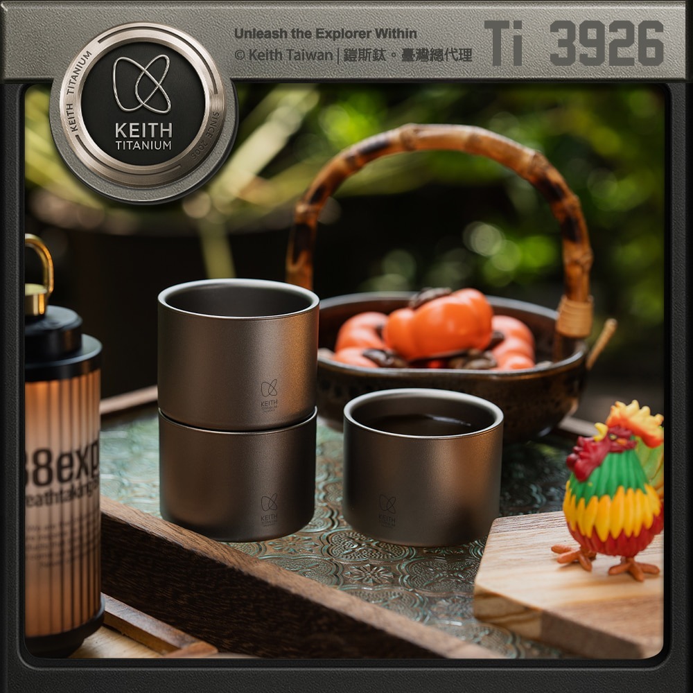 Keith 鎧斯鈦雙層功夫茶杯 50ml / Ti3926.防燙小茶杯 純鈦品茗杯 主人杯玉蘭杯 雙層功夫杯 喝茶啜飲杯-細節圖6
