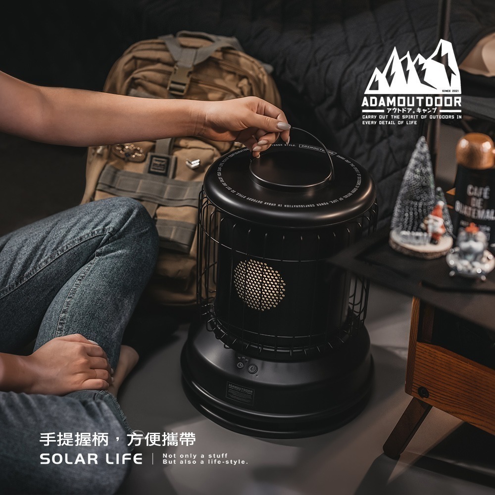 ADAMOUTDOOR 經典風格雙功率陶瓷電暖器.PTC電暖爐 陶瓷暖爐 露營暖氣機 小型家用暖氣 保暖器-細節圖5