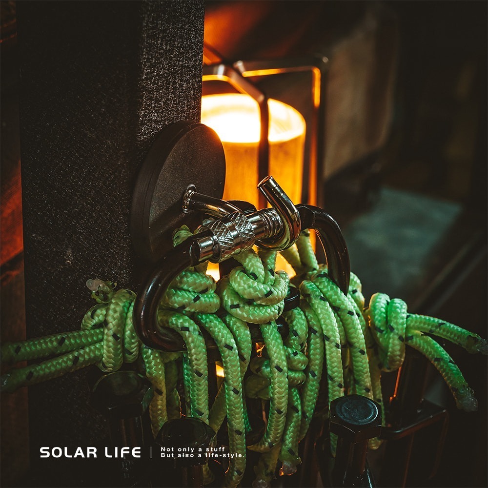 Solarlife 索樂生活 防刮包膠強磁掛勾+吊環套組 2in1.強力磁鐵 露營車用 強磁防刮 車宿磁鐵 吸鐵磁鐵-細節圖7