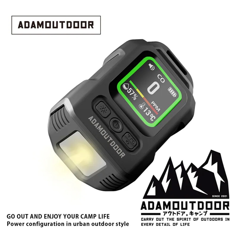 ADAMOUTDOOR 攜帶式一氧化碳偵測警報器.瓦斯偵測器 一氧化碳檢測儀 溫度計 濕度計 空氣檢測器-規格圖6