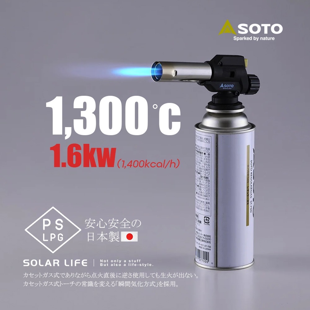 SOTO 溫控瓦斯噴槍 ST-451S / ST-450S / AS450SAG 台灣限定色.卡式噴火槍 露營瓦斯噴槍-細節圖3