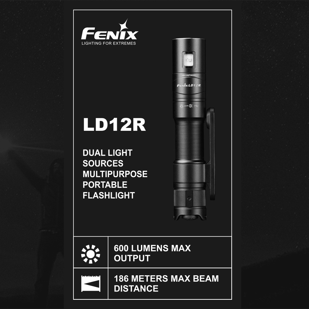 FENIX LD12R 雙光源多用途便攜手電筒/600流明.戰術手電筒 強光led電筒 隨身手電筒 高流明手電 USB-細節圖5