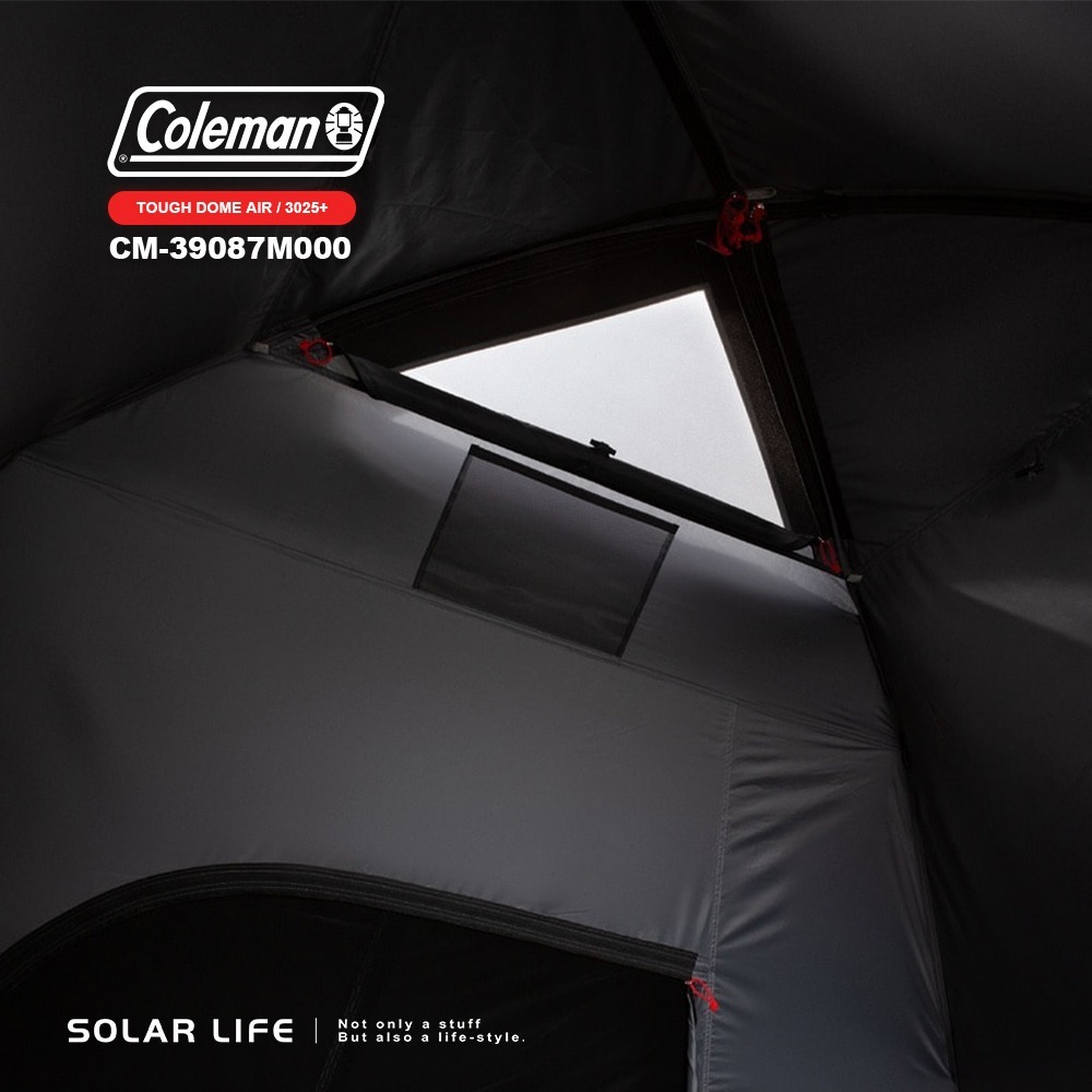 Coleman TOUGH 氣流循環圓頂帳 3025+/CM-39087 4-5人.黑膠帳篷 Dark Room-細節圖5