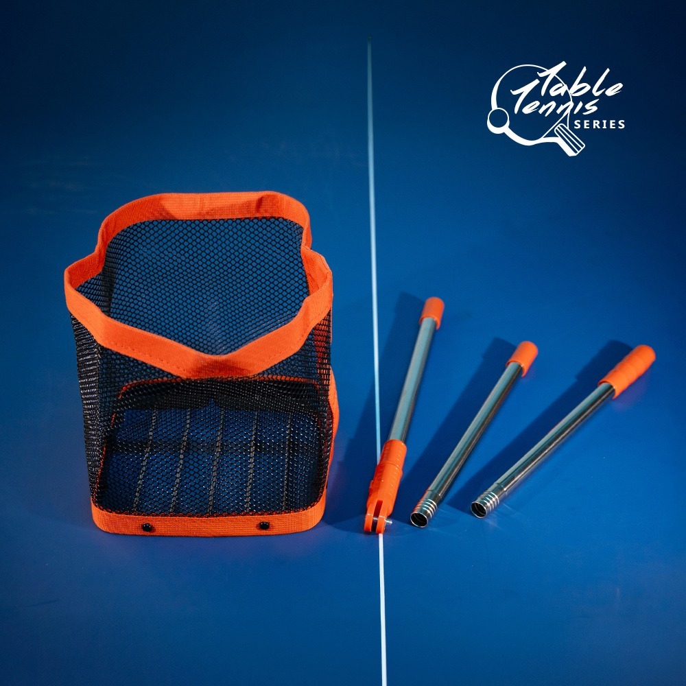 擠壓式桌球撿球器.集球器 乒乓球撿球網 伸縮撿球器 撿球網筐 拾球器集球網-細節圖2