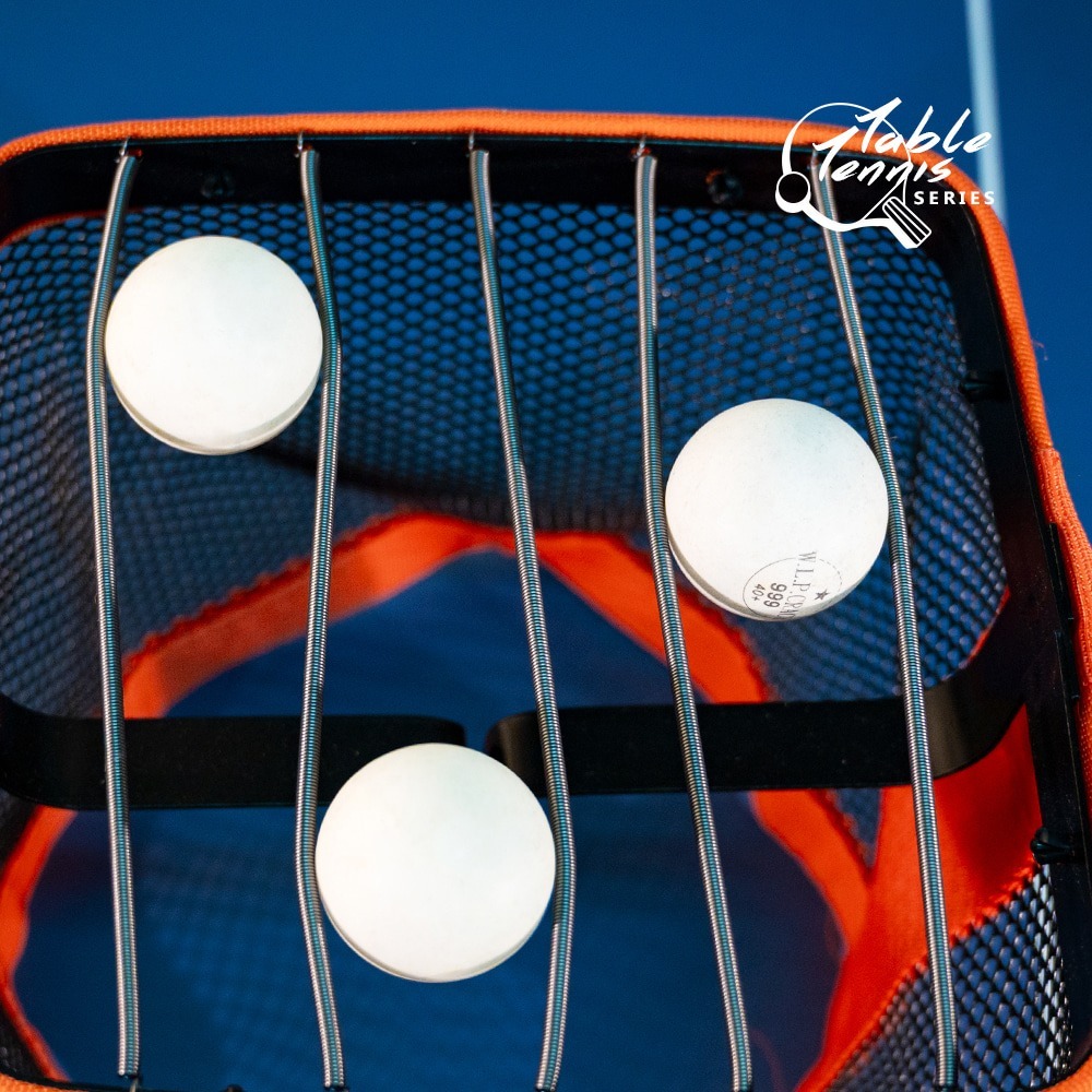 擠壓式桌球撿球器.集球器 乒乓球撿球網 伸縮撿球器 撿球網筐 拾球器集球網-細節圖3