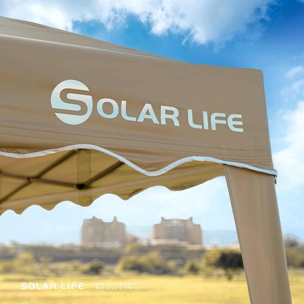 Solar Life 索樂生活 客廳帳 彈開式炊事帳篷二代 附收納袋.27秒帳客廳帳 速搭園遊會停車棚 活動帳快速帳-細節圖7