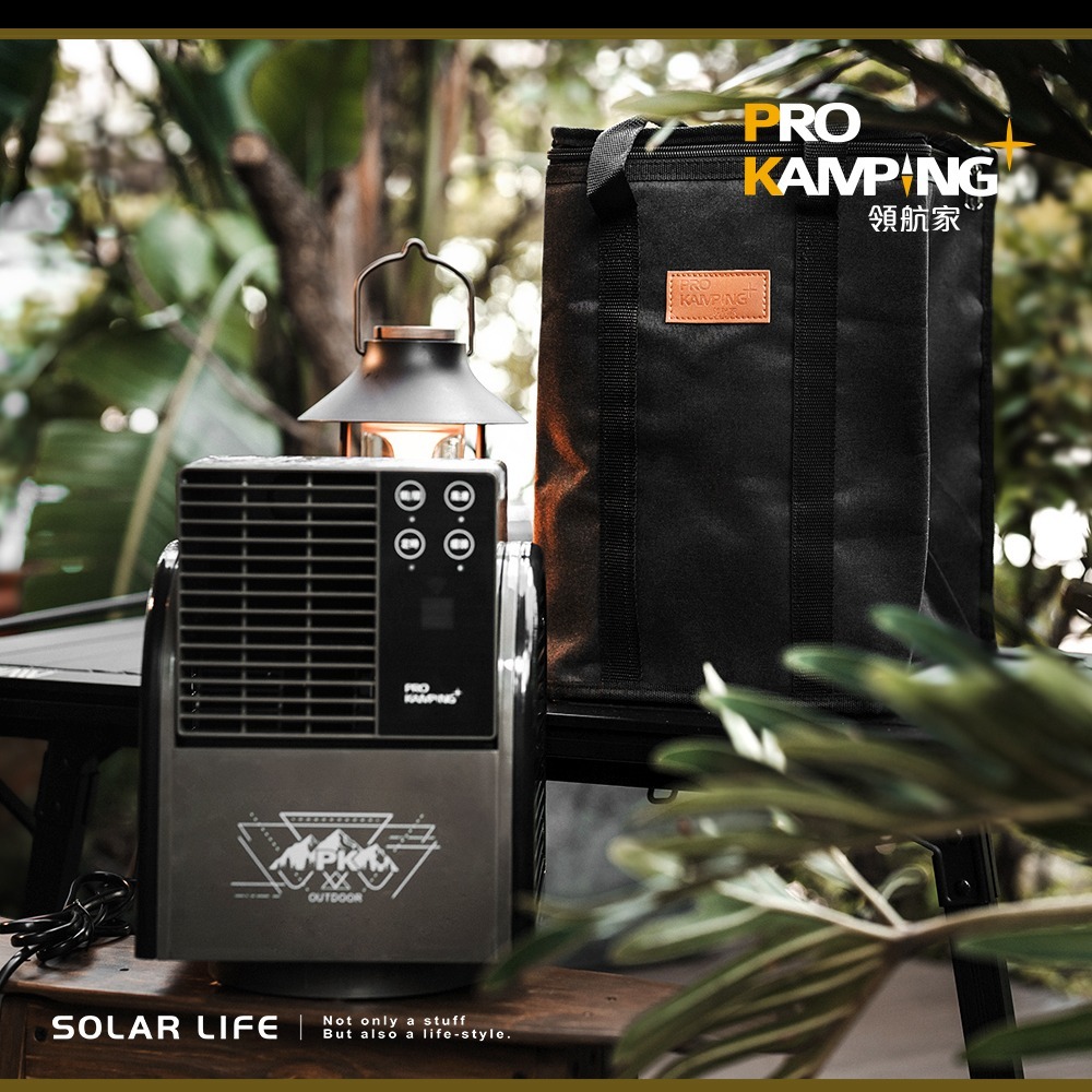 Pro Kamping領航家 搖擺便攜式循環扇 PK-068GB(含收納袋).露營渦輪扇 帳篷循環扇 遙控循環風扇-細節圖4
