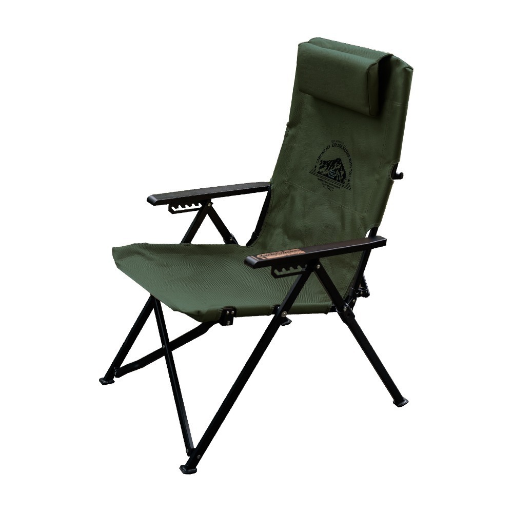 Camping ACE 野樂 黑森戰術六段椅 ARC-8T.折疊露營椅 大川椅 可調戶外椅 高背椅 摺疊躺椅-規格圖6