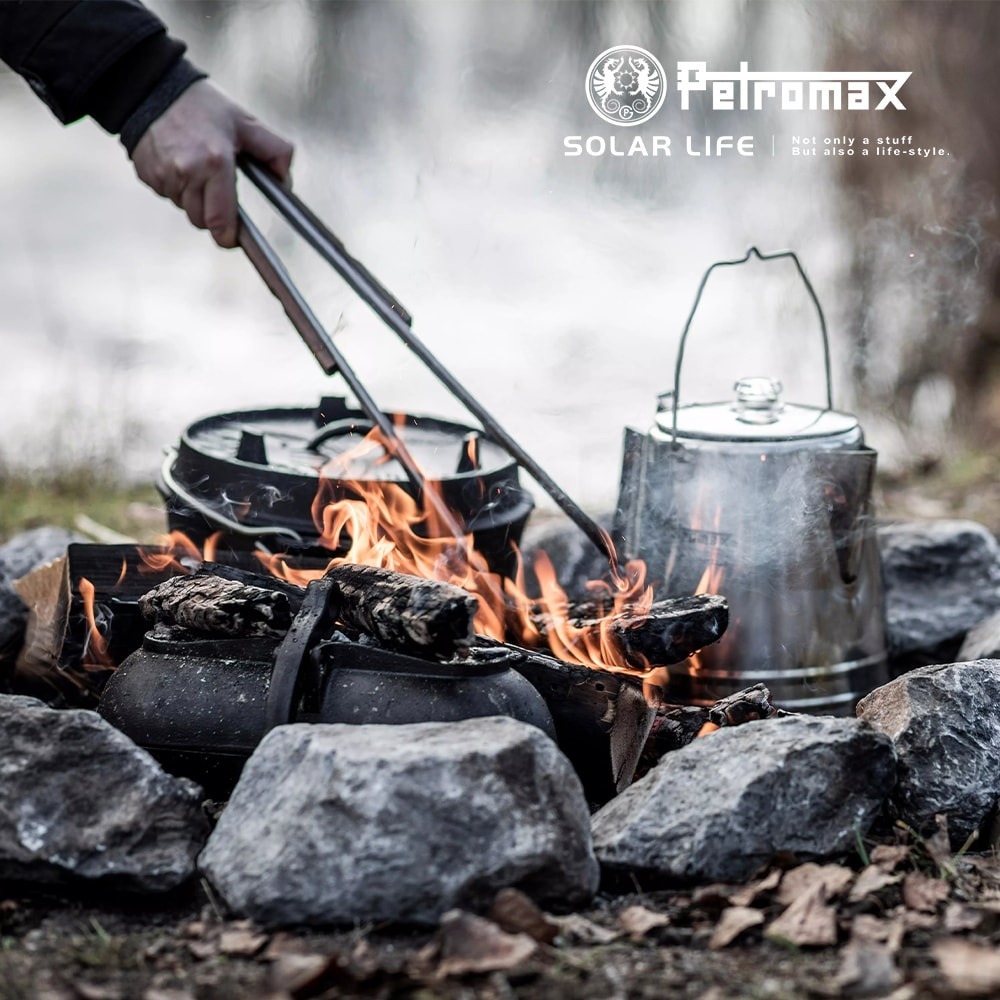 Petromax 木柄火夾/烤肉夾 54cm BBQ and Coal Tongs.焚火鉗柴火夾 不鏽鋼火鉗 燒烤長夾-細節圖2