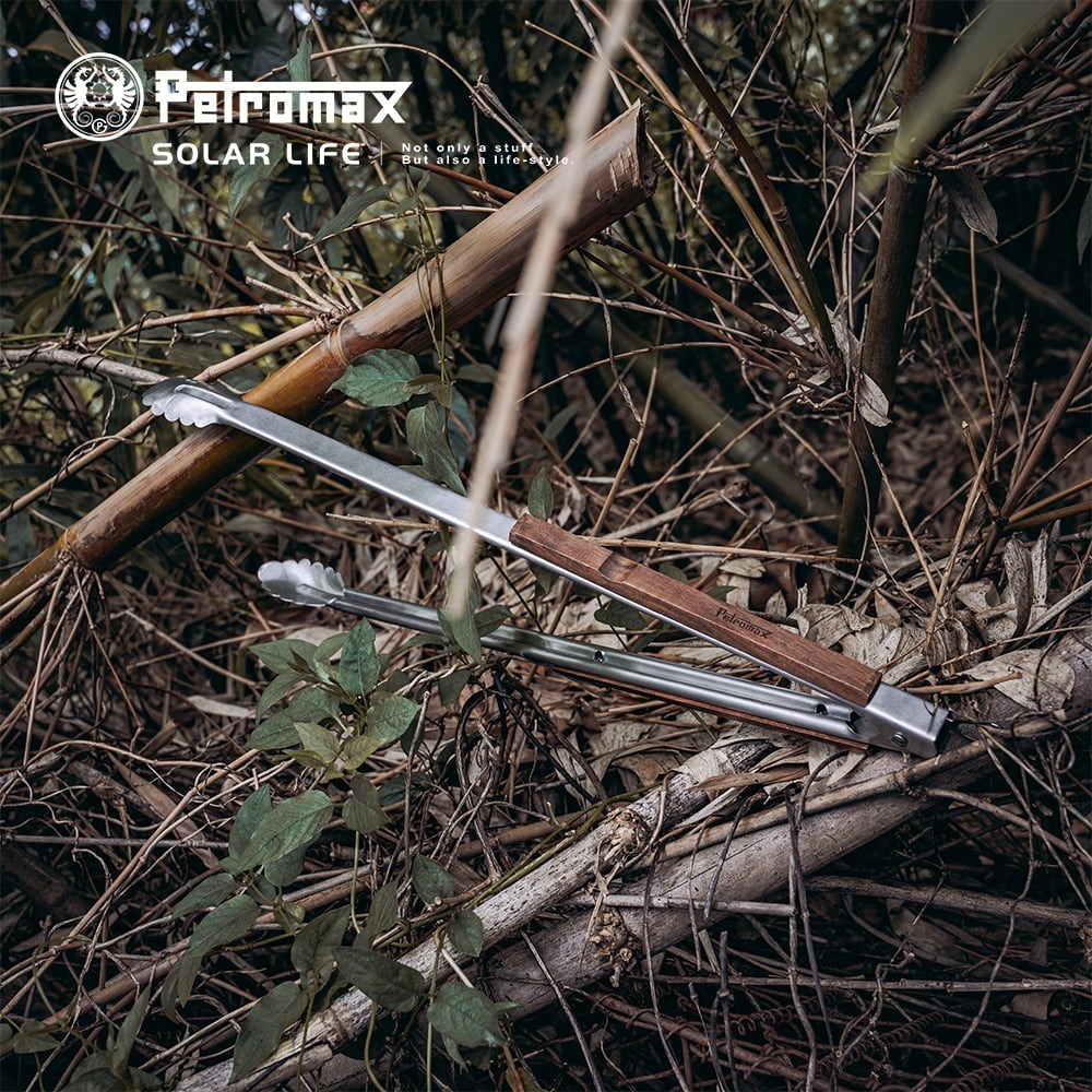 Petromax 木柄火夾/烤肉夾 54cm BBQ and Coal Tongs.焚火鉗柴火夾 不鏽鋼火鉗 燒烤長夾-細節圖3