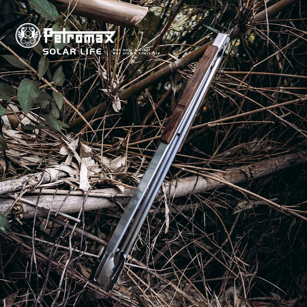 Petromax 木柄火夾/烤肉夾 54cm BBQ and Coal Tongs.焚火鉗柴火夾 不鏽鋼火鉗 燒烤長夾-細節圖4