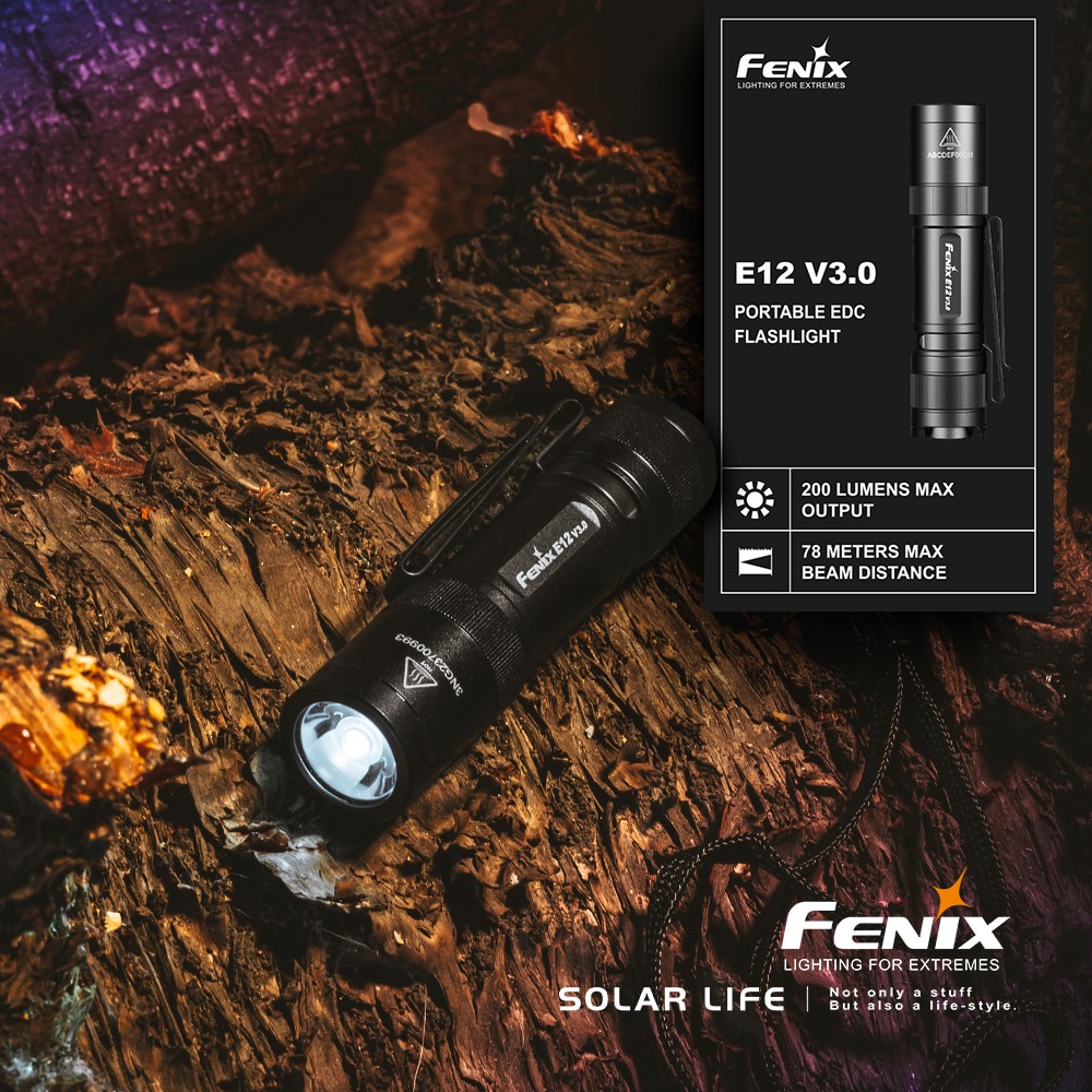 FENIX E12 V3.0 便攜EDC手電筒附電池200流明.隨身手電筒 戰術手電筒 迷你手電筒 LED照明 三段冷白-細節圖2