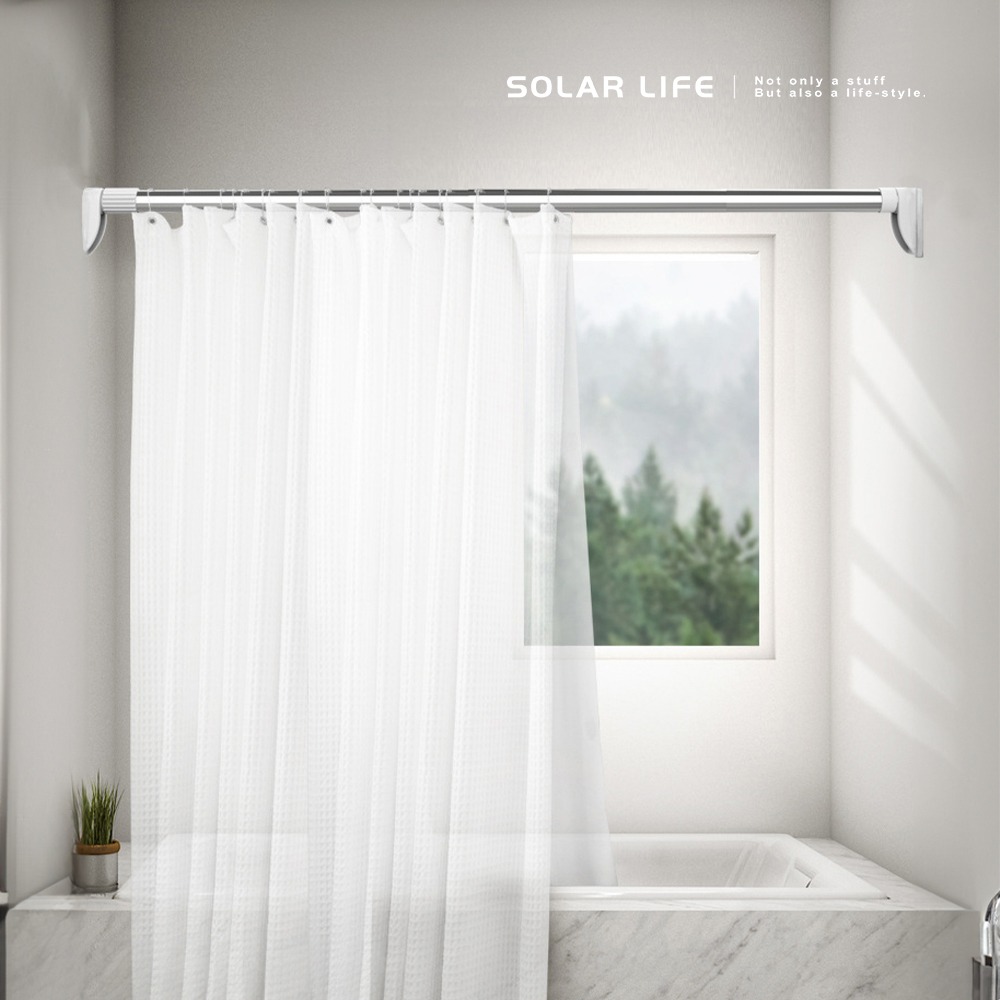 Solar Life 索樂生活 伸縮曬衣桿(32mm管徑) 70-200cm.免打孔晾衣桿 不鏽鋼伸縮桿 窗簾桿 浴簾桿-細節圖9