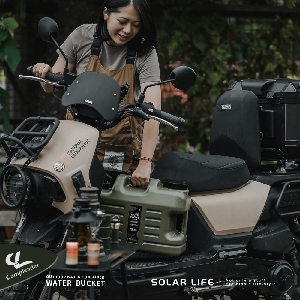 Solar Life 索樂生活 戶外露營儲水桶 18.5L/12L.軍風飲水桶 車露車宿 提把水桶 食品級水箱 戰術水壺-細節圖8
