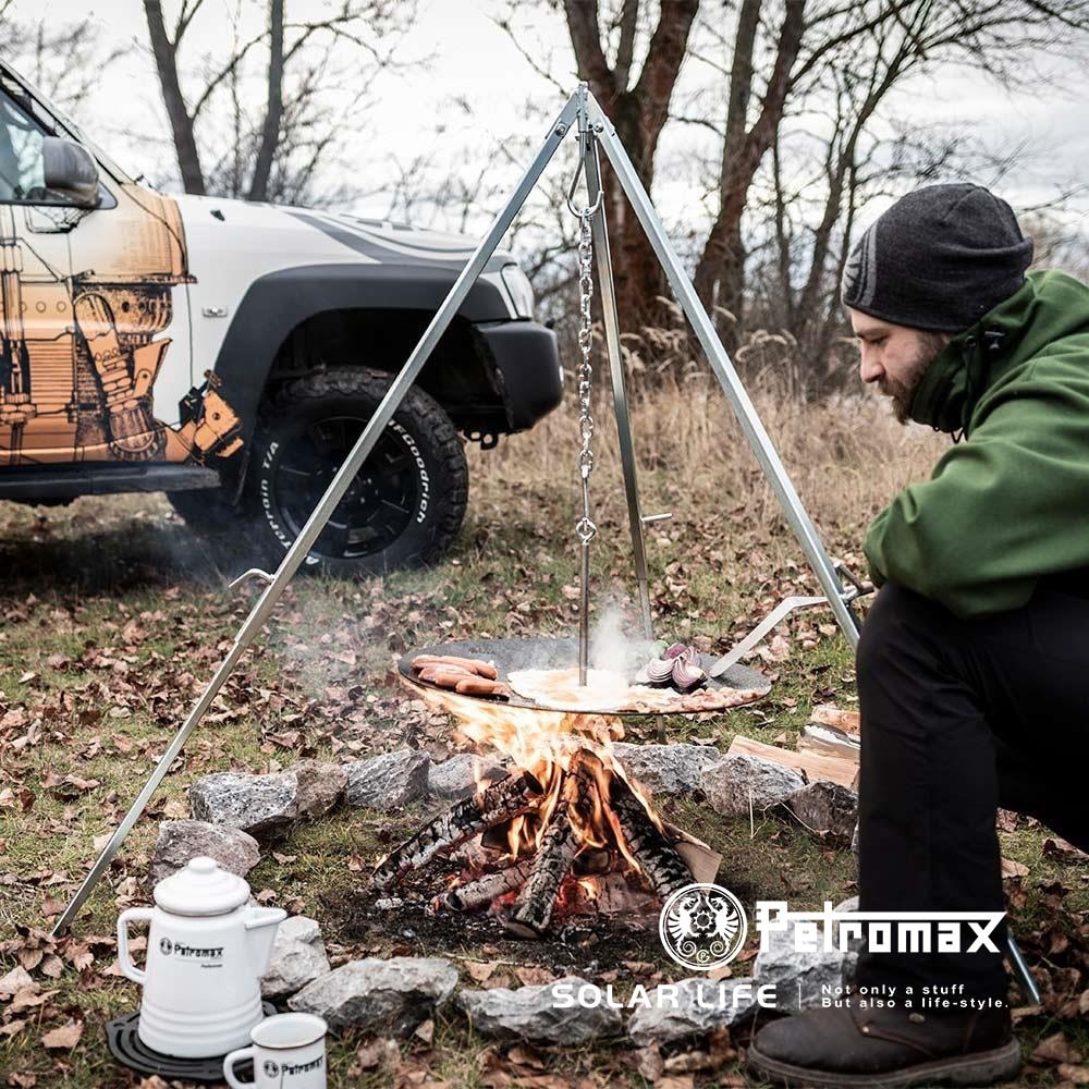 Petromax 三角吊鍋架(不含荷蘭鍋).三角篝火架 戶外營火架 露營三角架 野營焚火架 伸縮三腳架-細節圖4