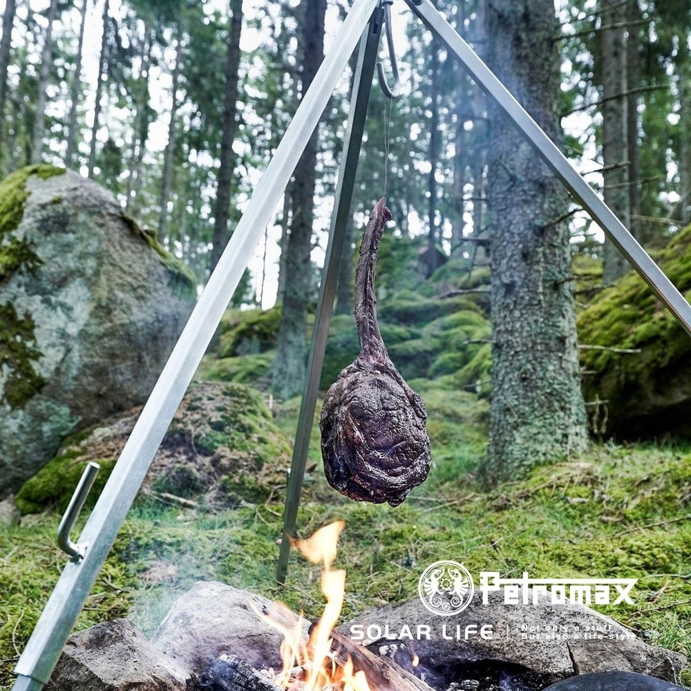 Petromax 三角吊鍋架(不含荷蘭鍋).三角篝火架 戶外營火架 露營三角架 野營焚火架 伸縮三腳架-細節圖9