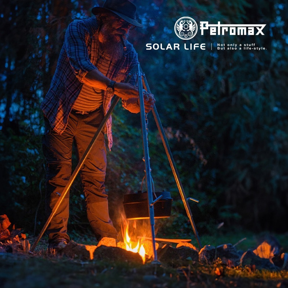 Petromax 三角吊鍋架(不含荷蘭鍋).三角篝火架 戶外營火架 露營三角架 野營焚火架 伸縮三腳架-細節圖10