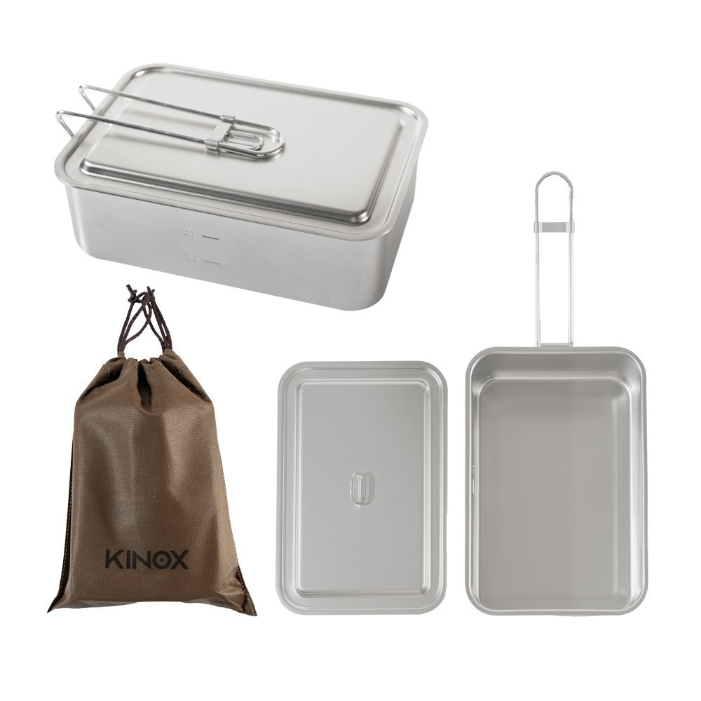 KINOX 不鏽鋼大萬能煮飯神器1550ml 韓國製 SS Messtin.煮飯便當盒 露營飯盒 炊飯神器 野營煮飯盒-規格圖10