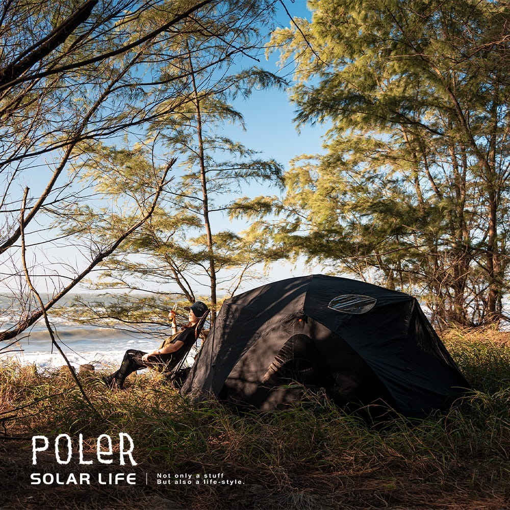 POLER 雙人帳篷 TWO MAN TENT.鋁製輕量帳篷 雙人圓頂帳 基地帳 登山帳 機車露營野營-細節圖2