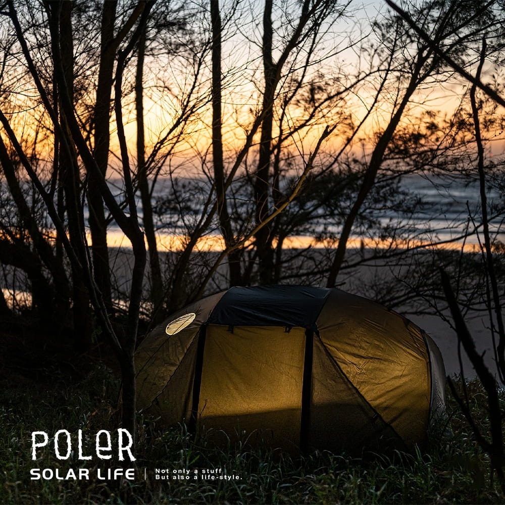 POLER 雙人帳篷 TWO MAN TENT.鋁製輕量帳篷 雙人圓頂帳 基地帳 登山帳 機車露營野營-細節圖5