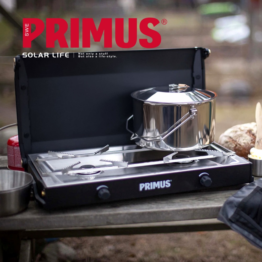 PRIMUS Kinjia Stove 雙口爐/350140.雙口卡式爐 瓦斯燒烤爐 露營雙頭爐 折疊雙口爐-細節圖4