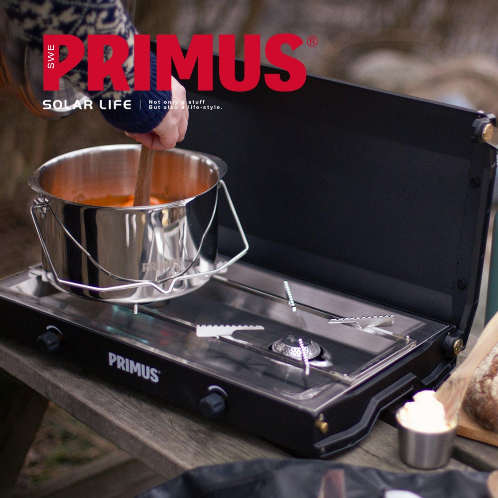 PRIMUS Kinjia Stove 雙口爐/350140.雙口卡式爐 瓦斯燒烤爐 露營雙頭爐 折疊雙口爐-細節圖5